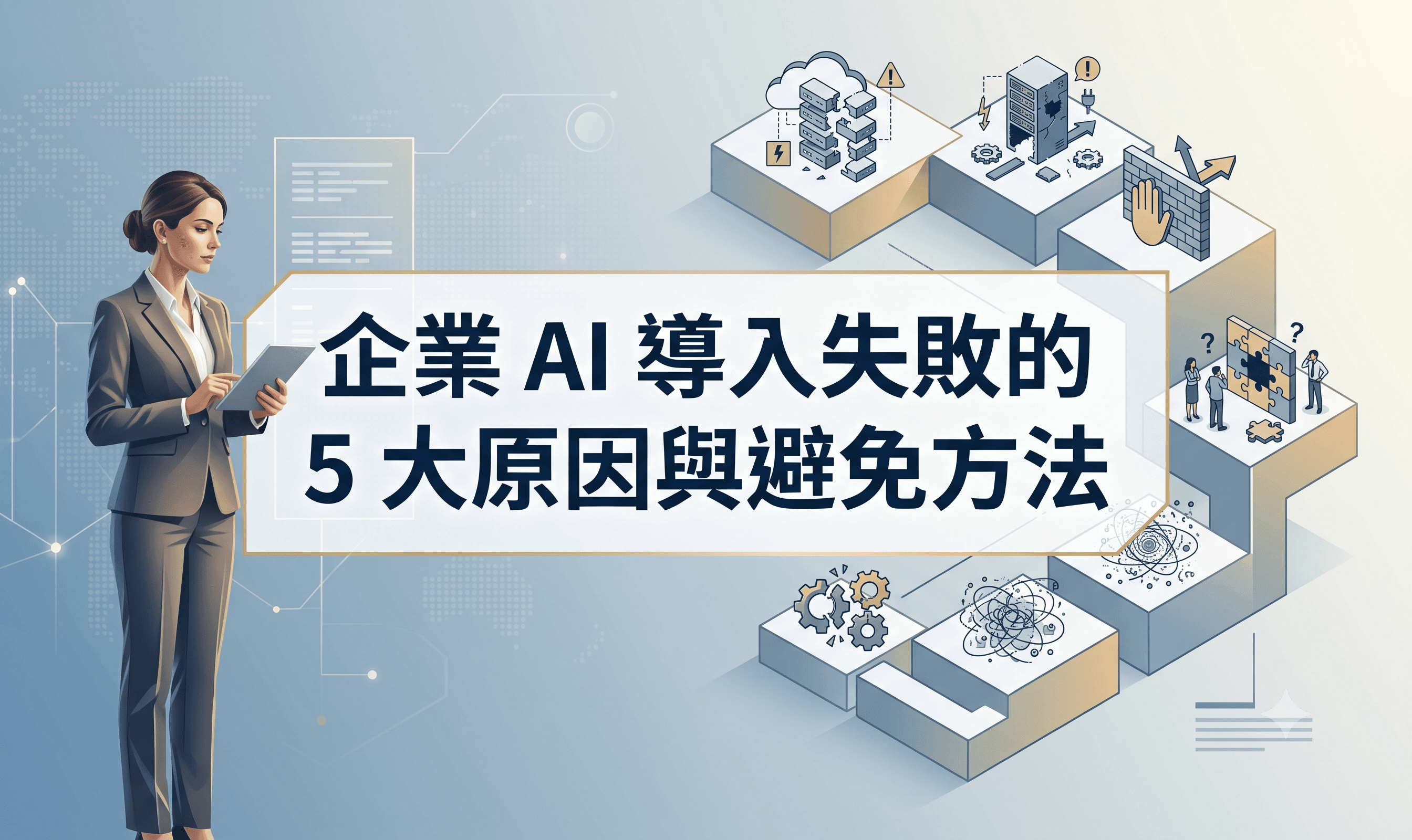 企業 AI 導入失敗的 5 大原因與避免方法