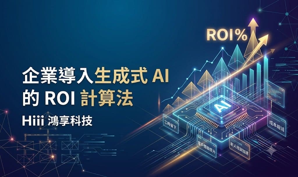 企業導入生成式 AI 的 ROI 計算法
